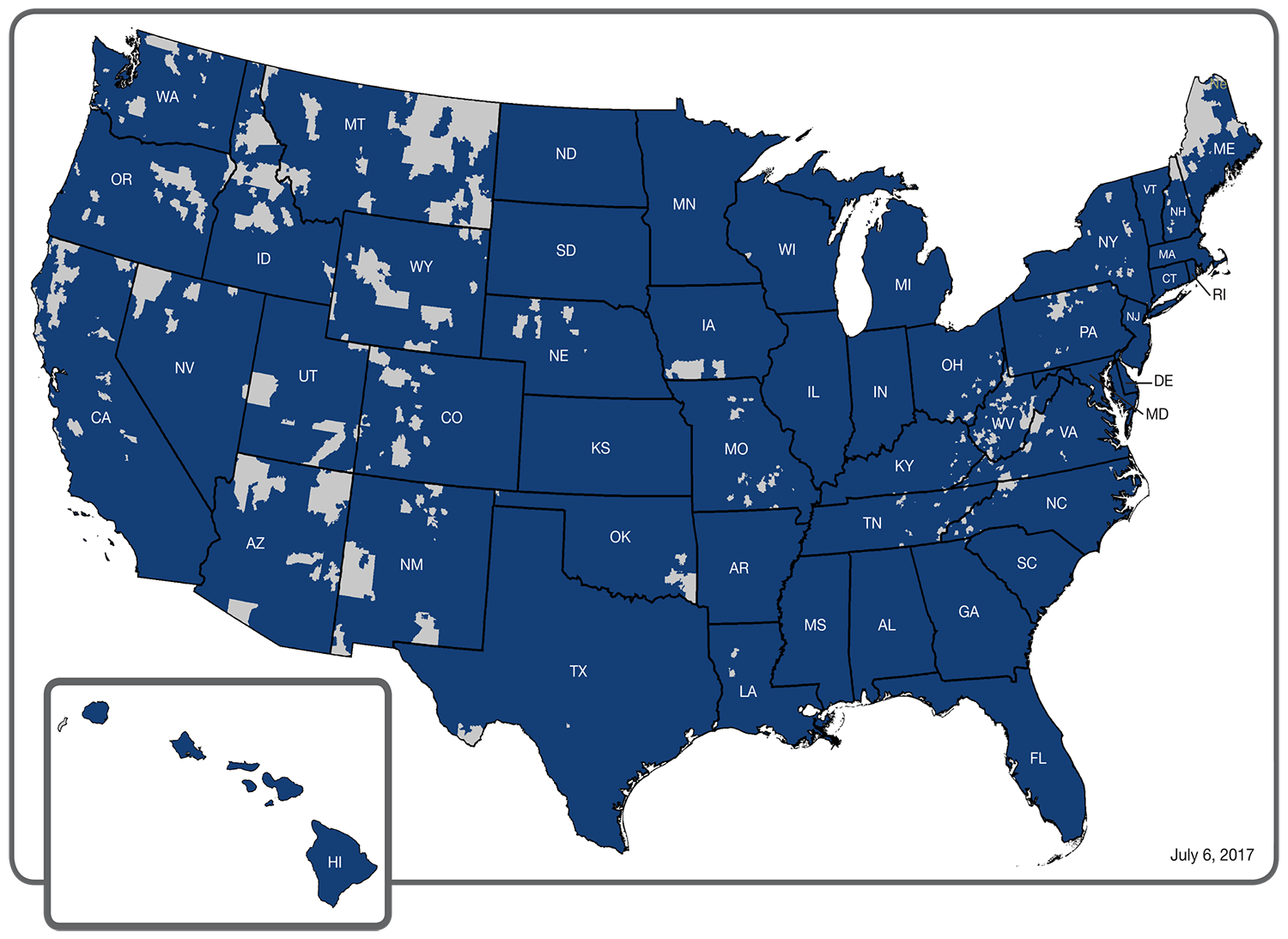 enTouch Coverage Map