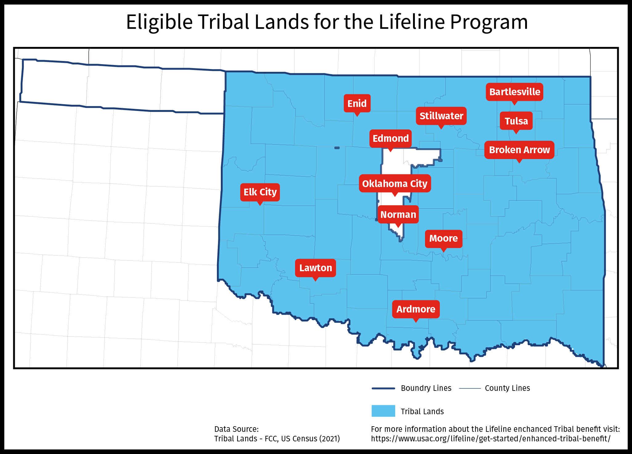 OK Tribal Lands Map@3x Oklahoma Tribal Lands